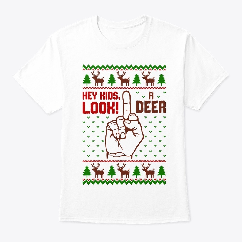 hey kids look a deer ugly sweater