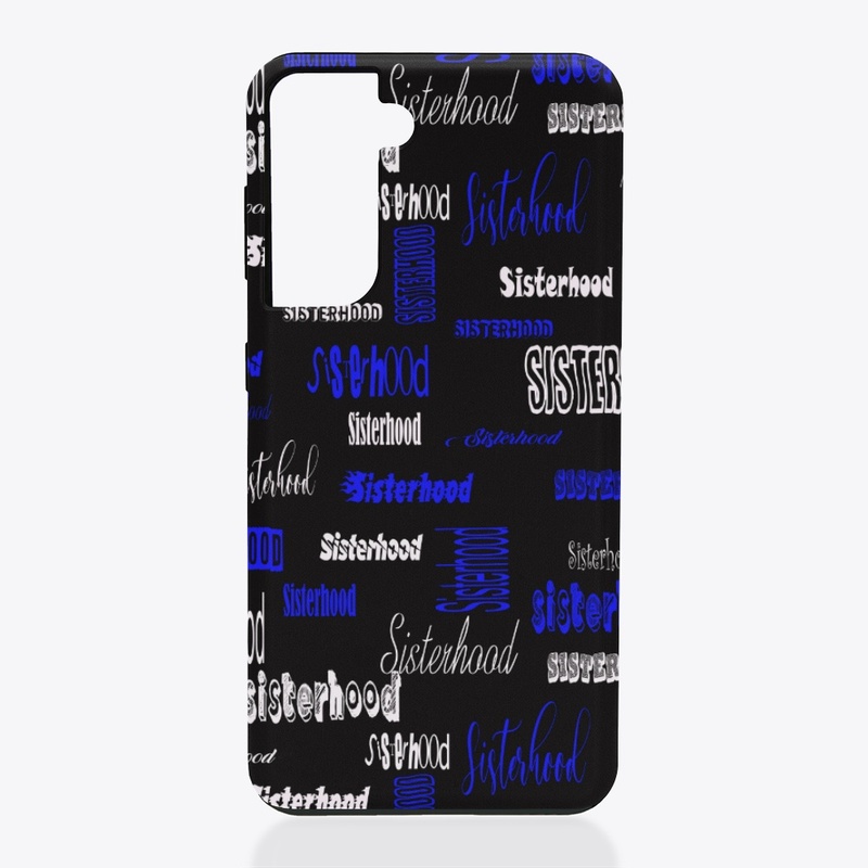 White, Black and Blue Sisterhood Design 