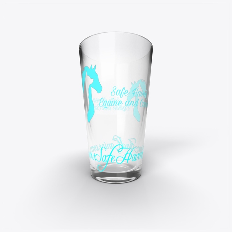 Safe Haven Pint Glass, Blue