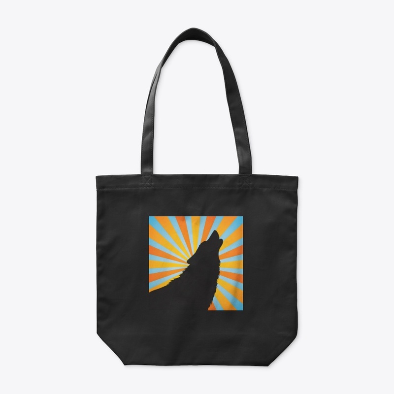 Fox barking Retro design