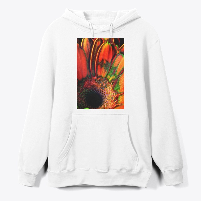 Abstract Orange Daisy