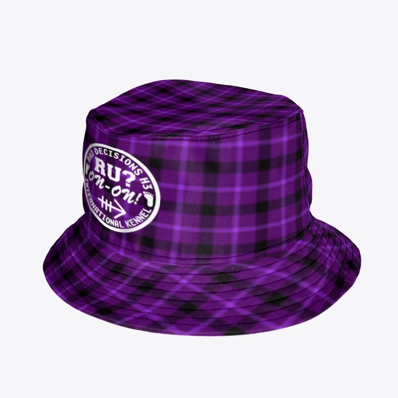 Purple Plaid Bucket Hat
