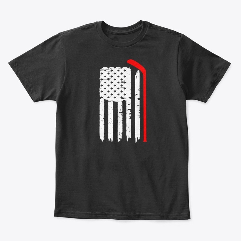 American Flag Hockey USA Patriotic Gift 