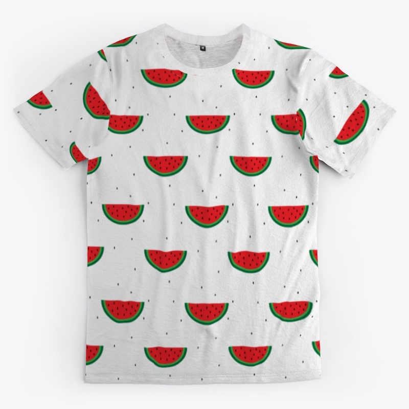 Summer Seamless Pattern with Watermelon