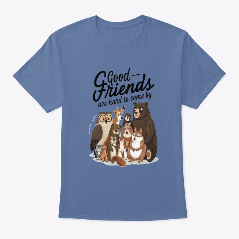 woodland animals gathered together