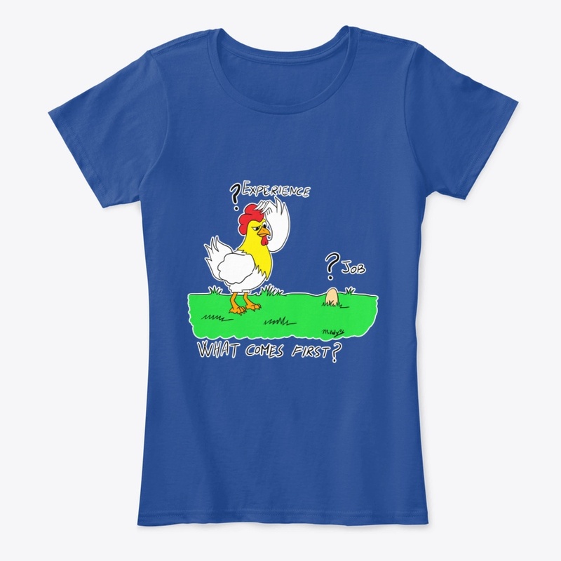 Female T-Shirt "Eternal question" (ENG)