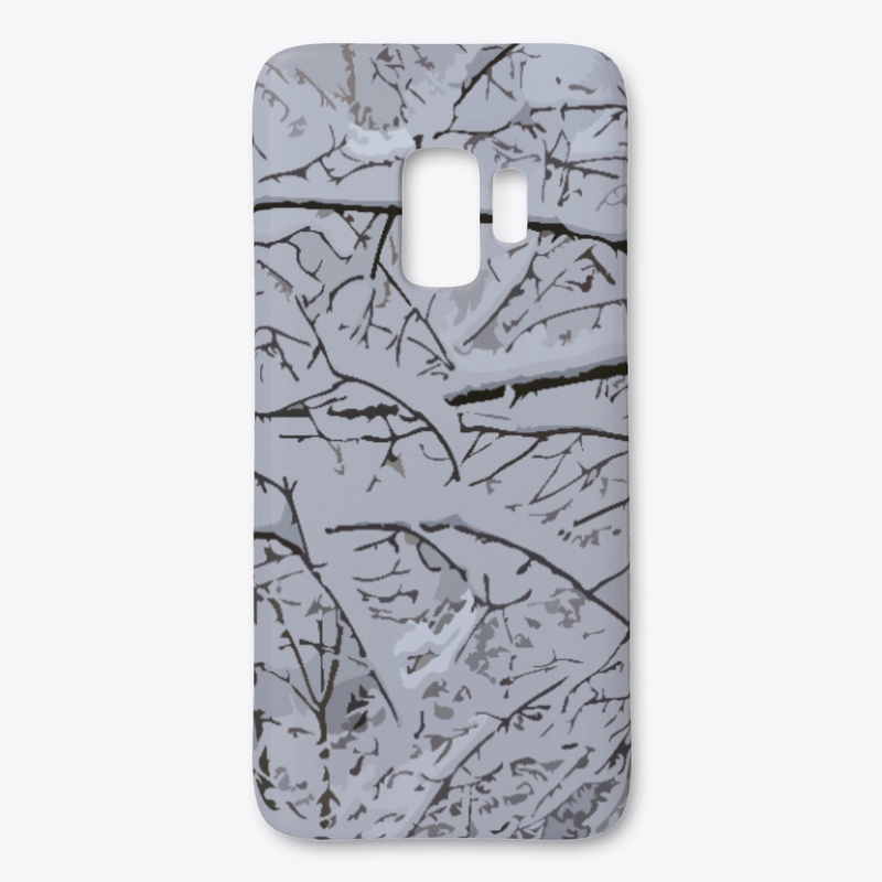 White and black texture / tree branches