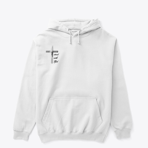 Christian/Cross Hoodie White T-Shirt Front