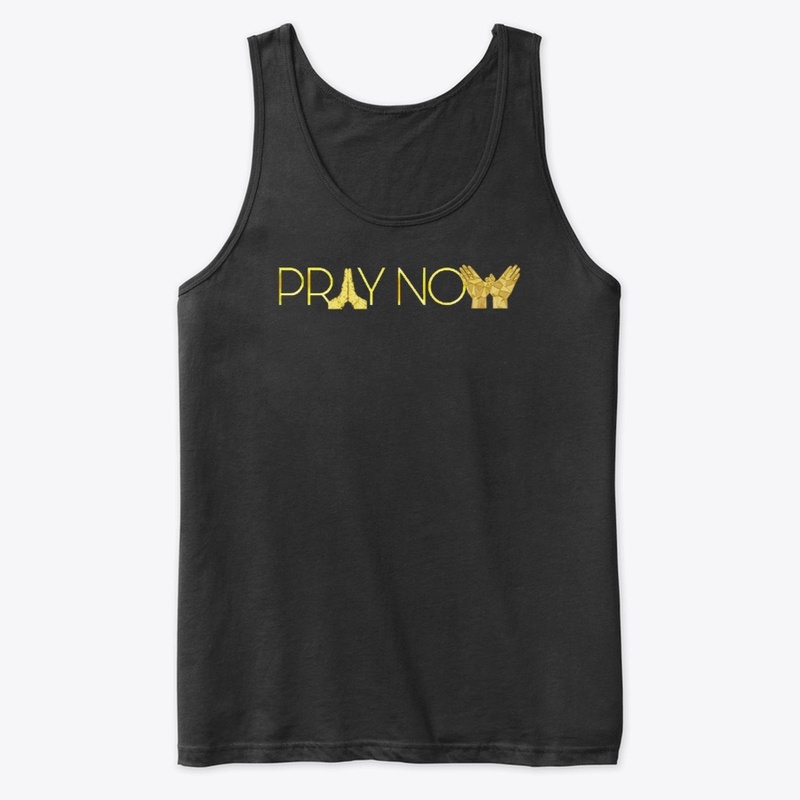 Pray Now Golden Logo Tee