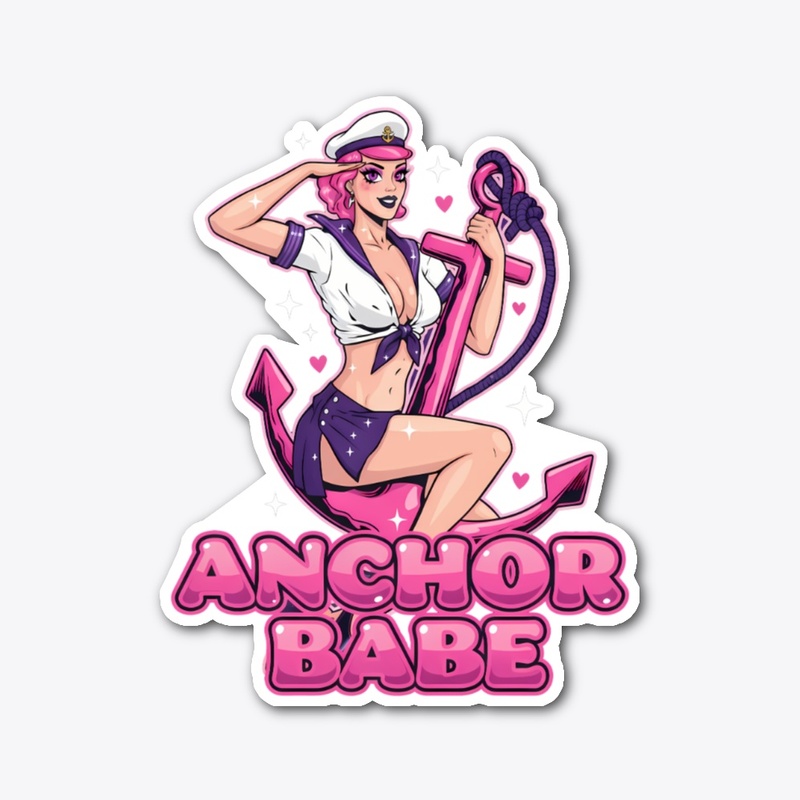 Kawaii Anchor Babe Pastel Goth Art