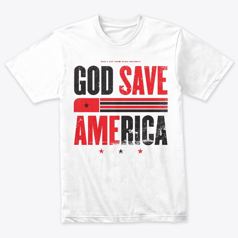 God Save America Red and Black