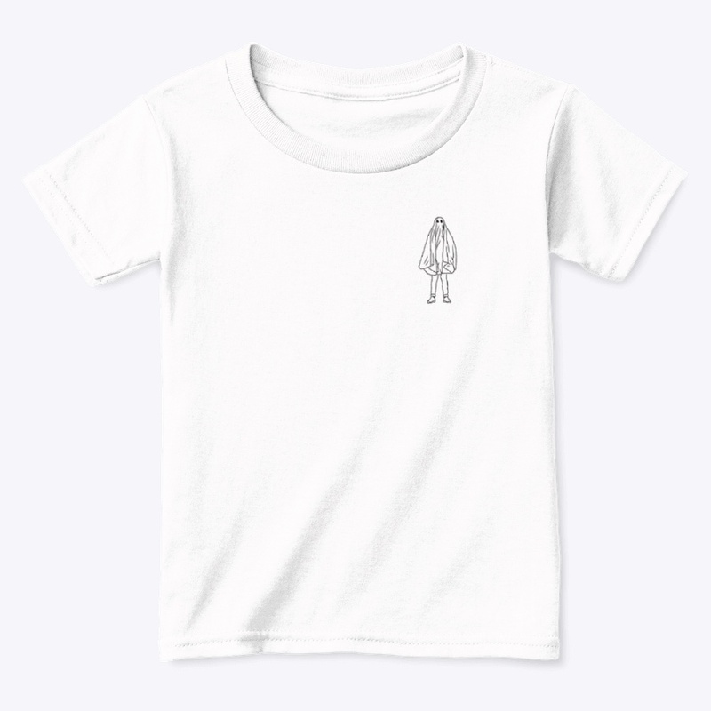 Small Icon Ghostie Black on White