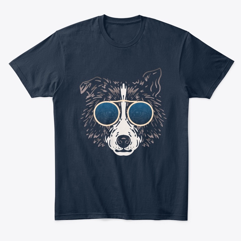 Cute Dog in Sunglasses (Colored+sg08)