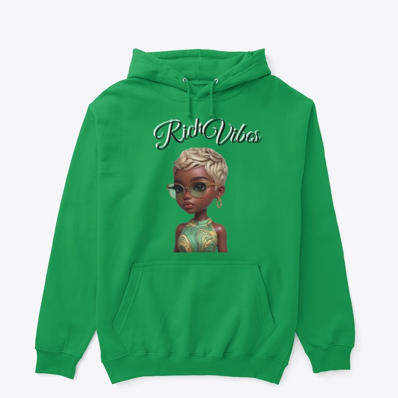 Rich Vibes-Black Woman-Hoodie