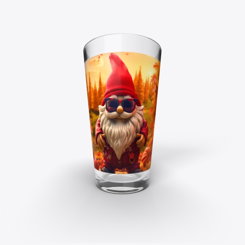 Cool Autumn Gnome in Pumpkin Vibes