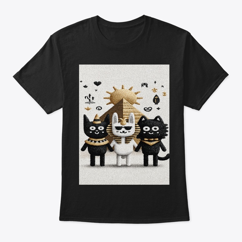 Pyramid Pals: Pharaoh Cats Tee