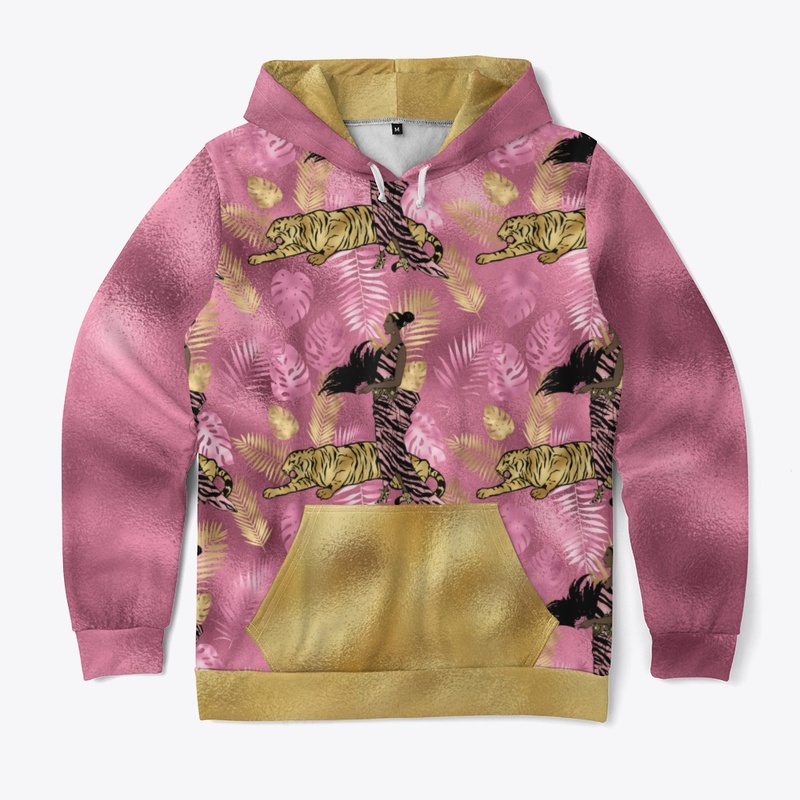 Pink and Gold African Themed Design 