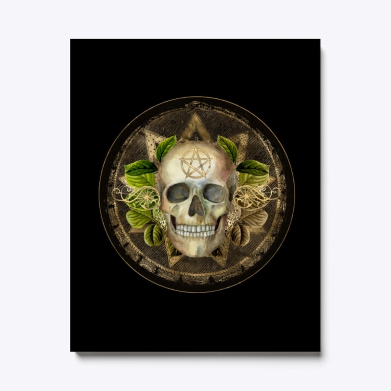 Witchy Pagan Skull