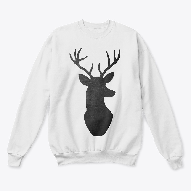 Grunge Deer Head Line