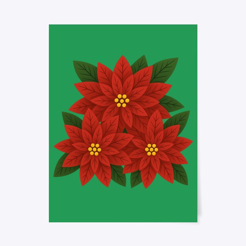 Poinsettia Bouquet  Christmas Floral