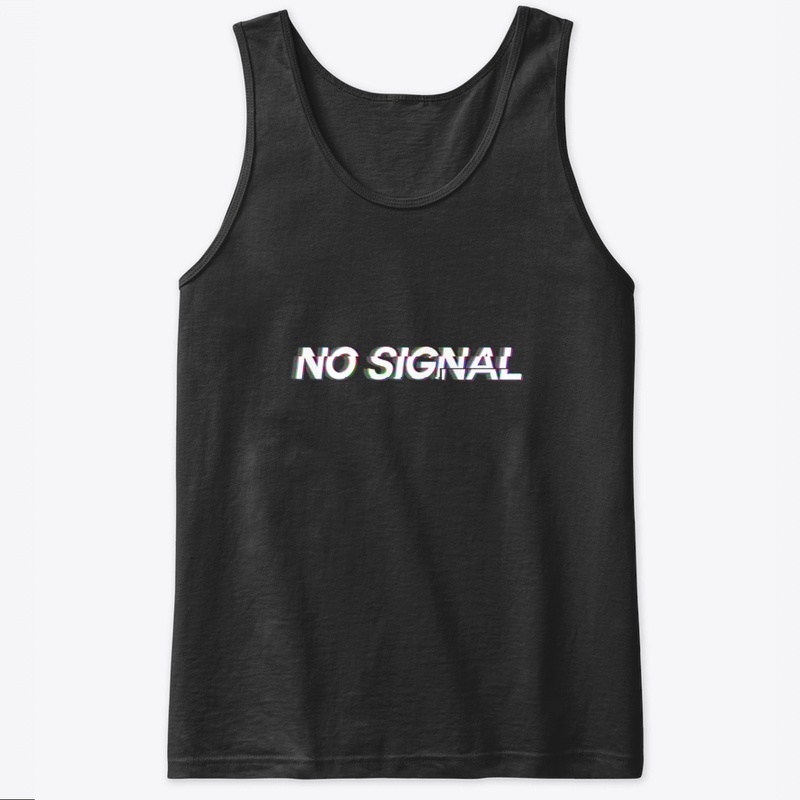 No signal black t-shirt