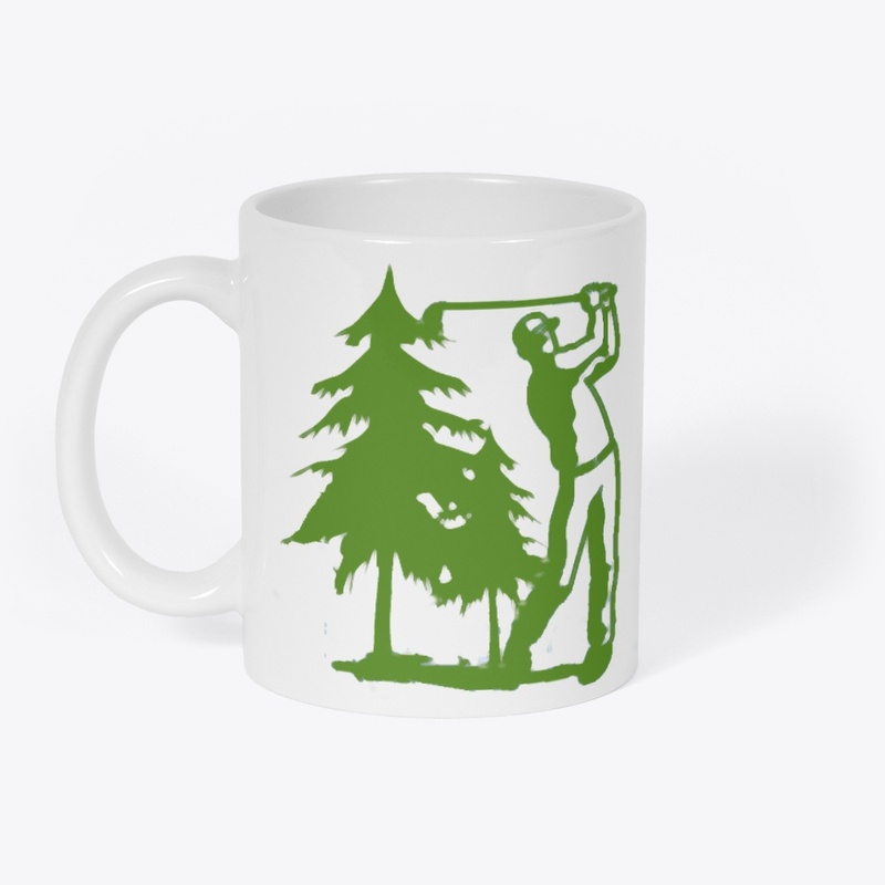 Golfer and Tree