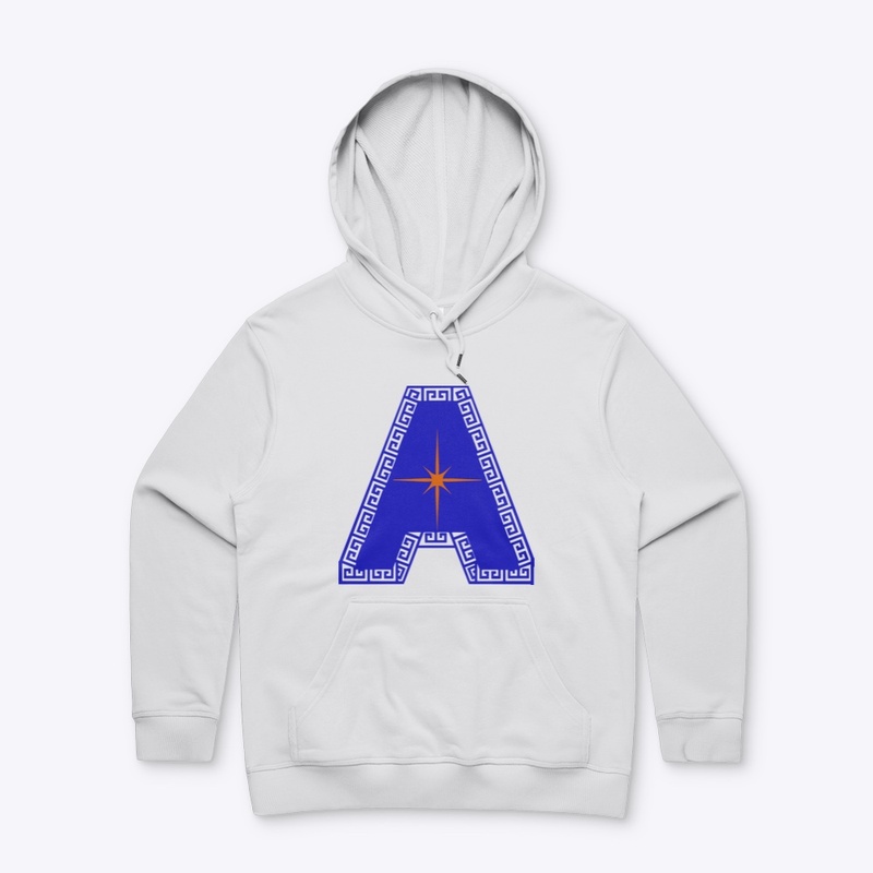 Orange Amblle Star A Hoodie, Sweatshirt