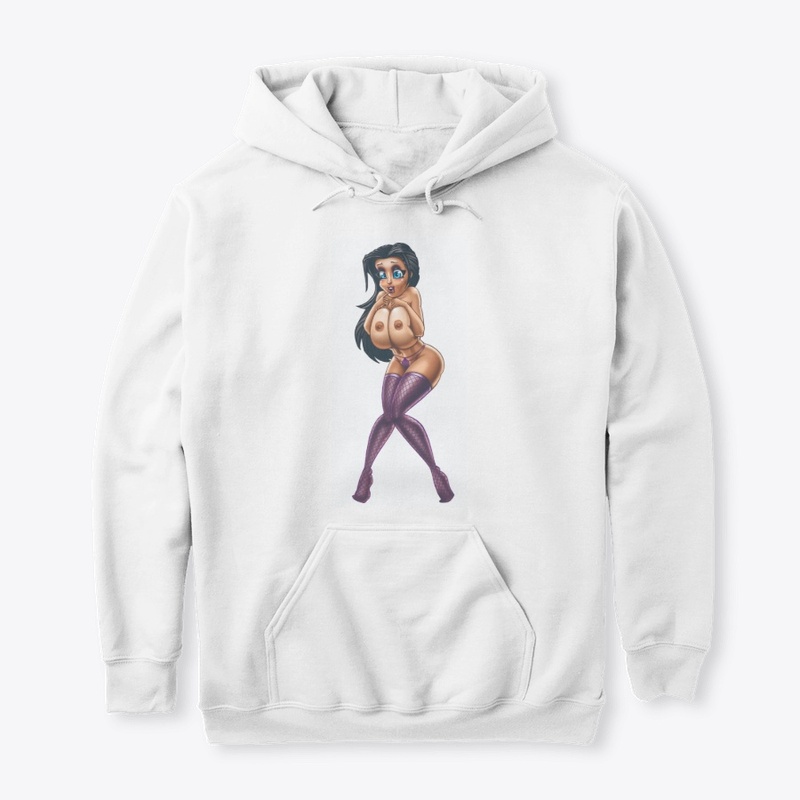 Sexy Brain Haired Girl Flashing Boobs
