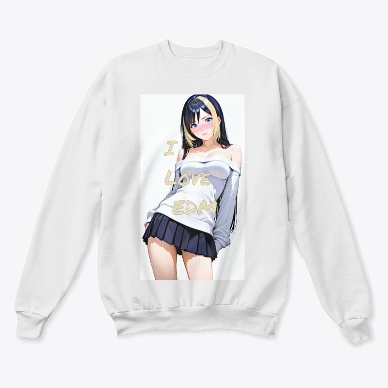 I Love EDM Anime Girl