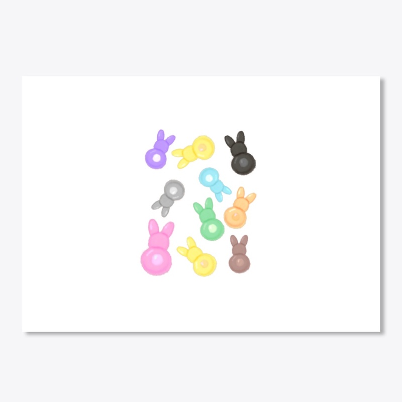 Bunny with Fluffy Tail.