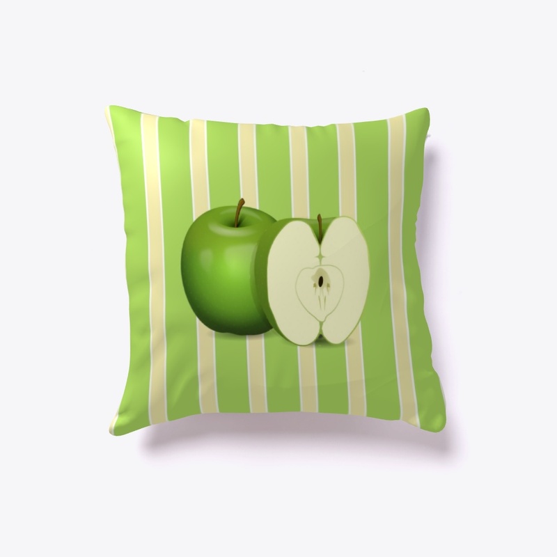 Green Apple on Fruit Striped Colors
