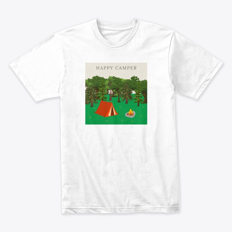 Happy Camper In the Woods