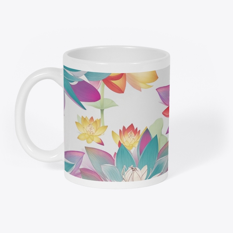 Flor de loto en acuarela