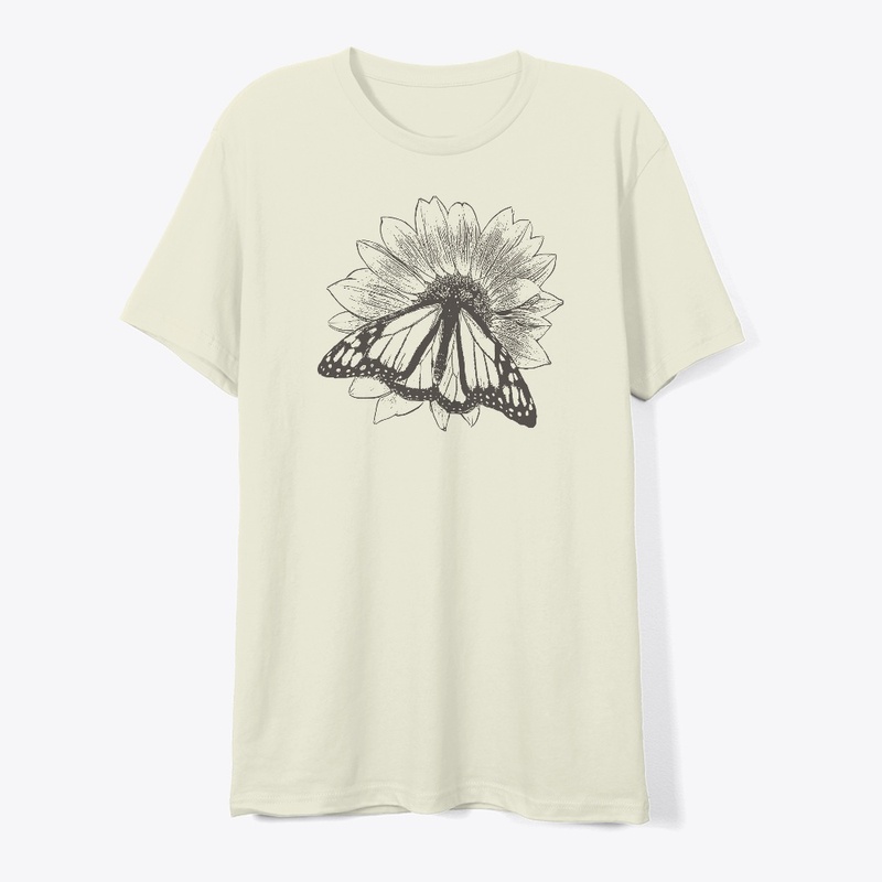 Monarch Butterfly Sunflower
