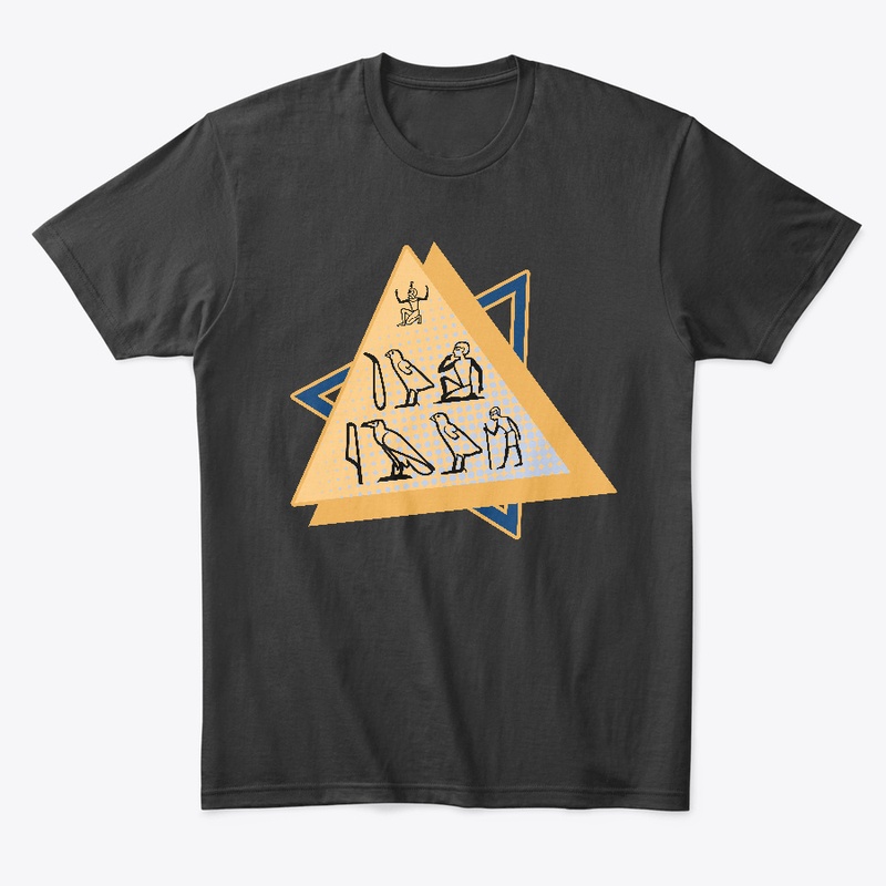 Ok boomer hieroglyph tee in royal lapis