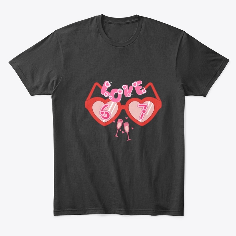 Love 67 Valentine Heart Sunglasses