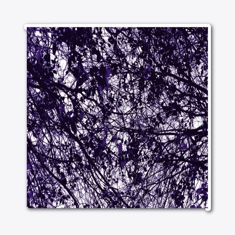 purple black tree limbs