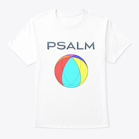 Psa1m White Camiseta Front