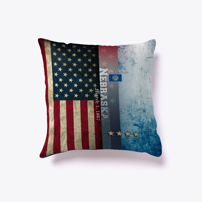 State of Nebraska Flag Pillow