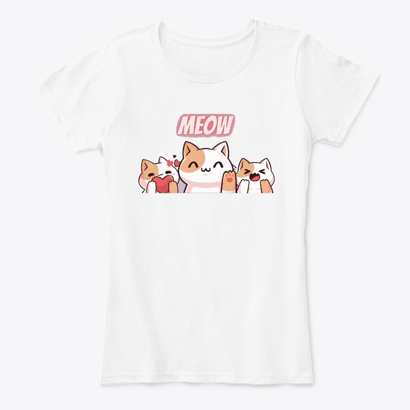 Meow Cat Comfort T-shirts Meow | Cat T's
