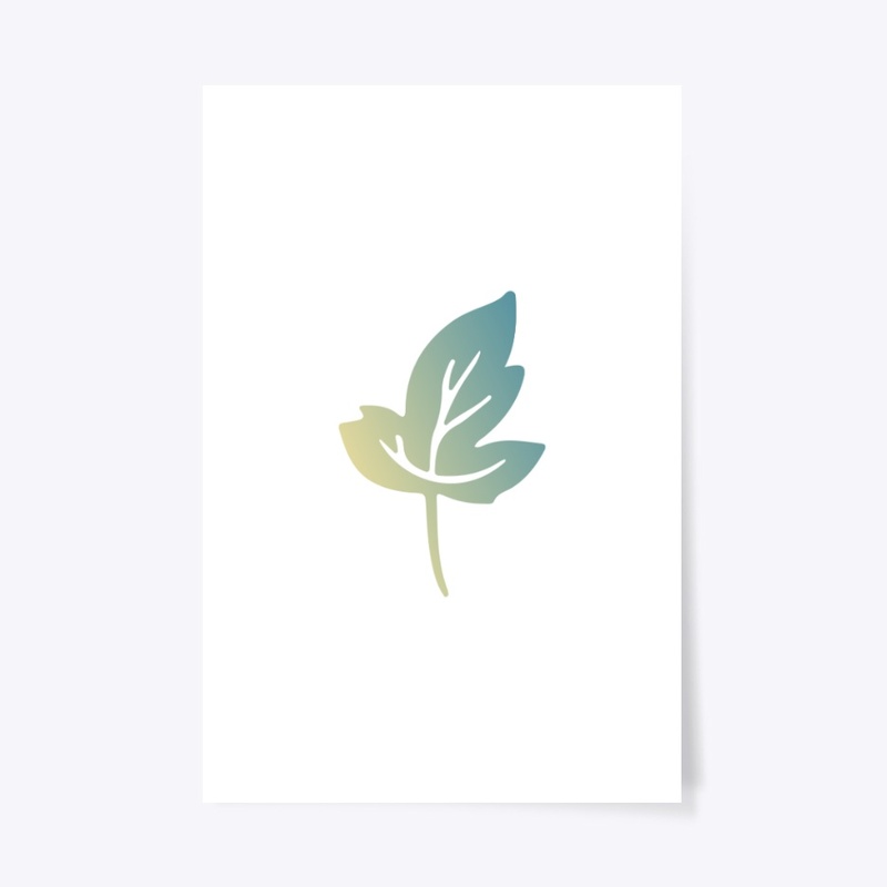 Modern Gradient Botanical Leaf