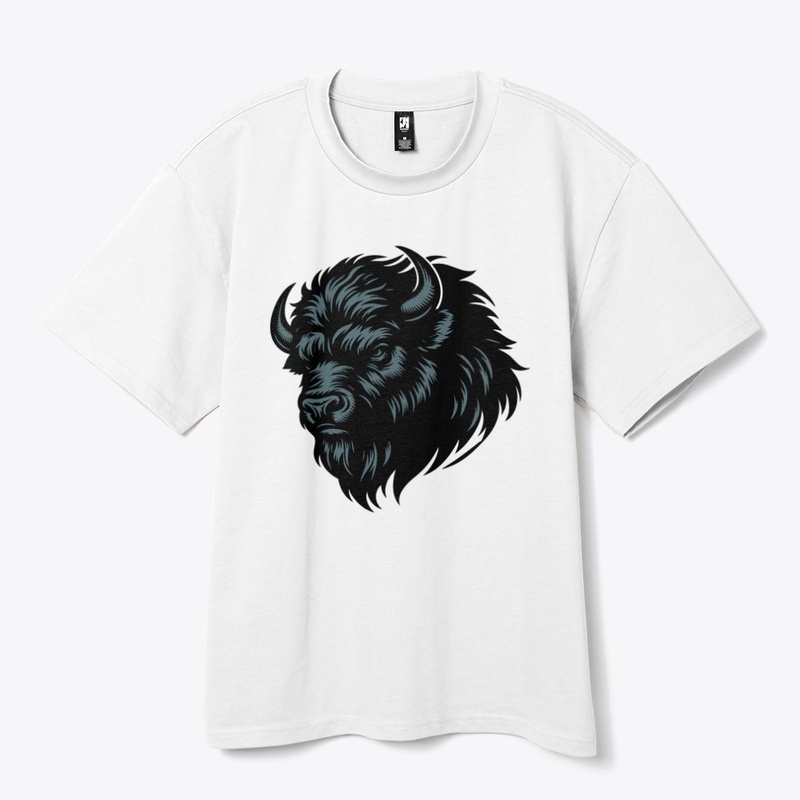 Fierce Angry Bison Graphic