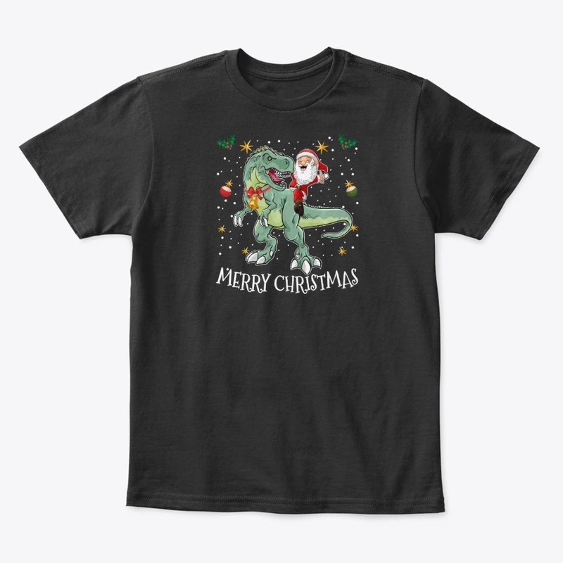 Santa Riding T Rex Christmas S A Dinosau