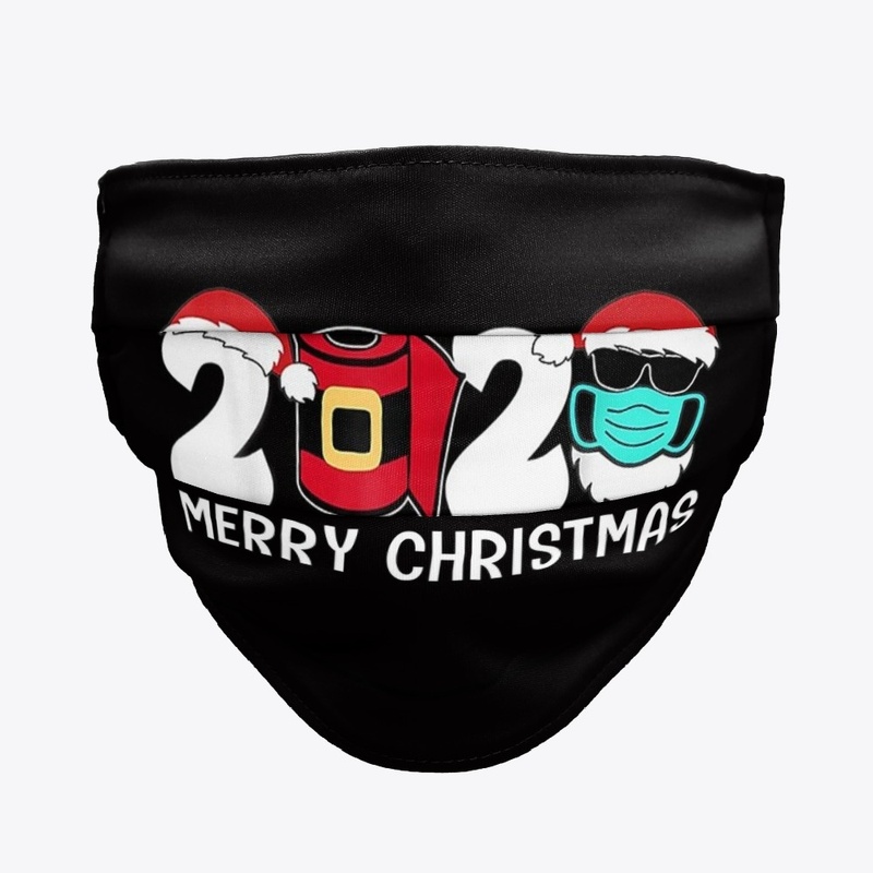 Merry Christmas 2020 Santa Face Mask