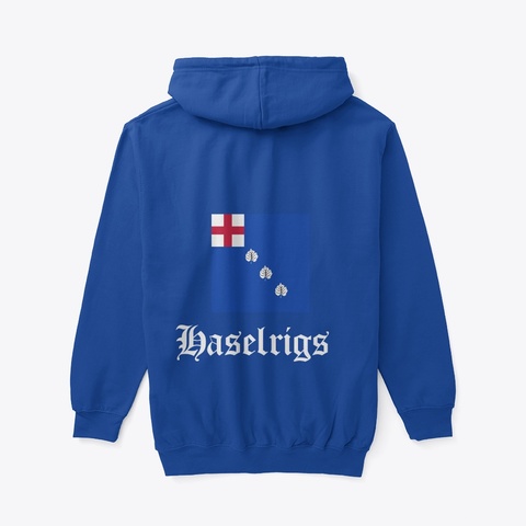 Haselrigs Standard Logo Deep Royal Camiseta Back