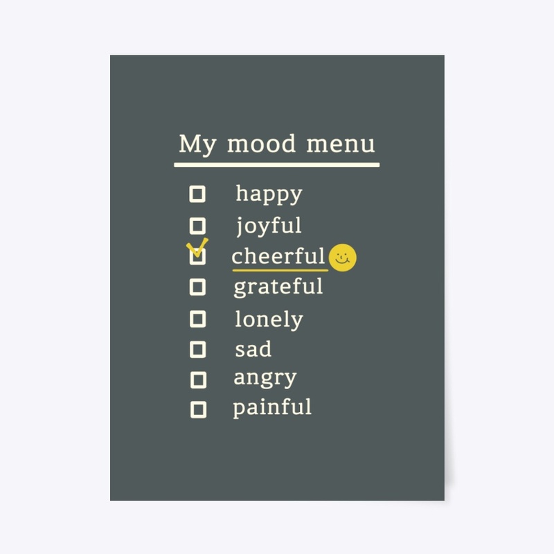 My mood menu(cheerful)