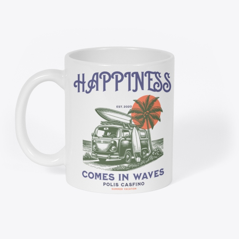 Summer Beach Vibes Surf Van Design