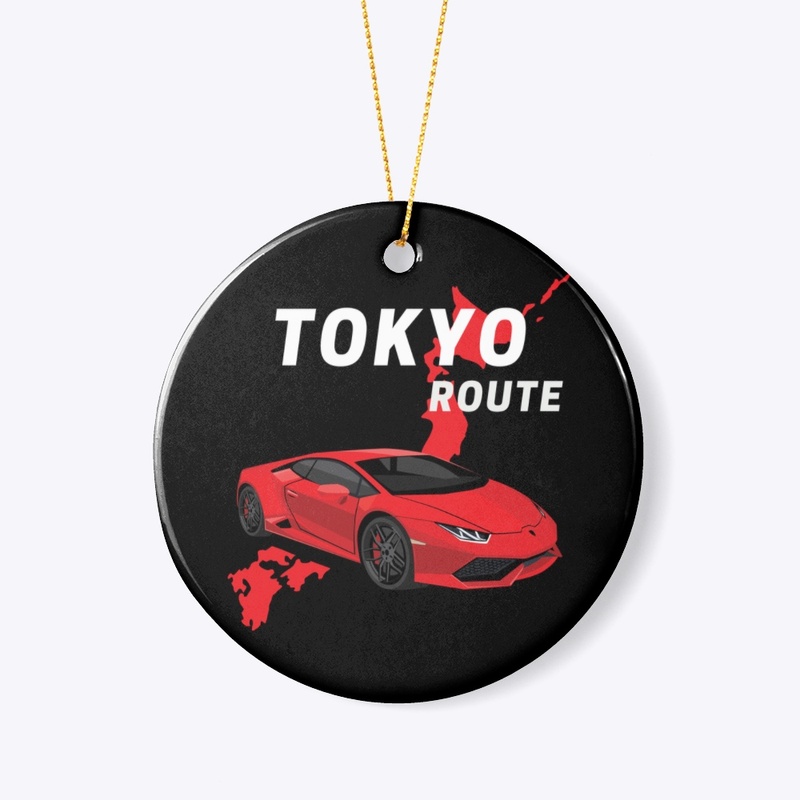 Black Tee Tokyo Print