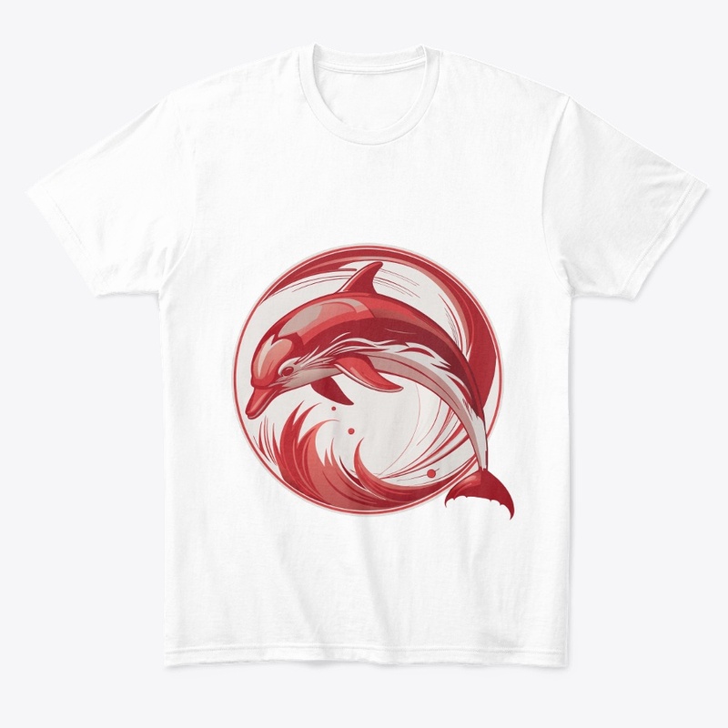 red dolphin design 