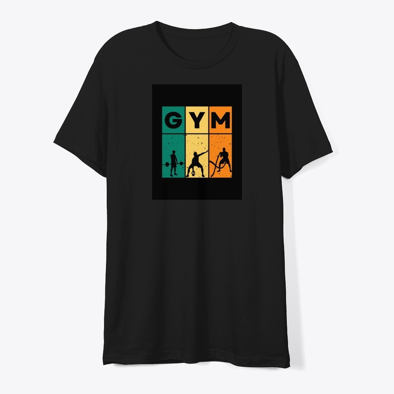 "GYM" T-shirt with Vibrant Graphic